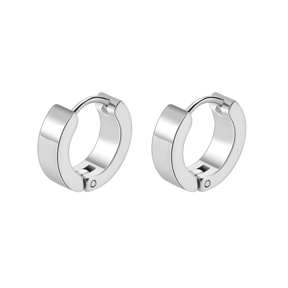 Jewelry - Silver Hoop Earrings STAINLESS STEEL